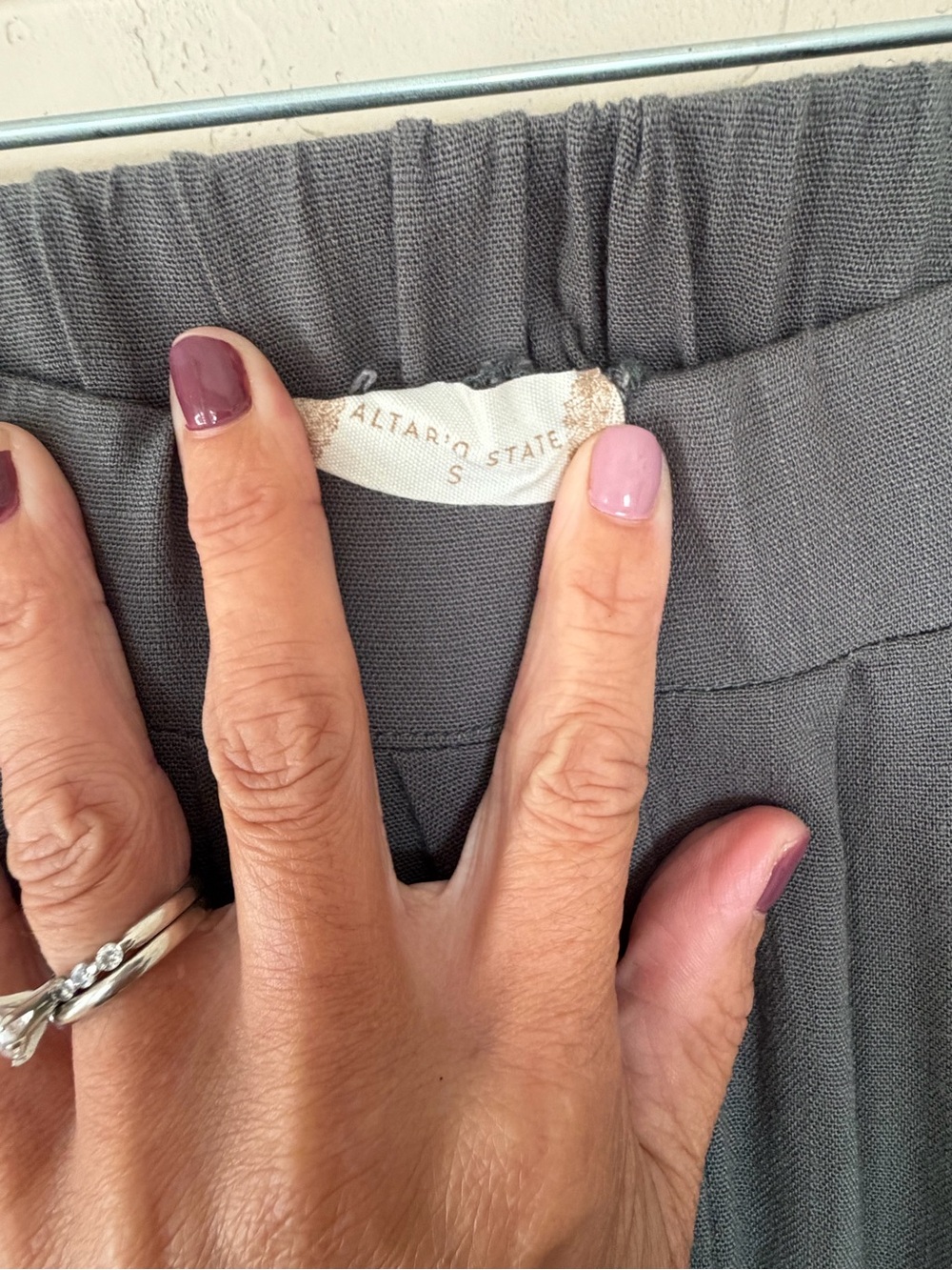 Altar'd State Olive Green Pleated Midi Skirt - Picture 3 of 3
